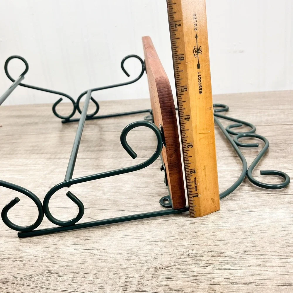 Vintage Bathroom Shelf with Towel Bar: Hunter Green Kitchen Shelf